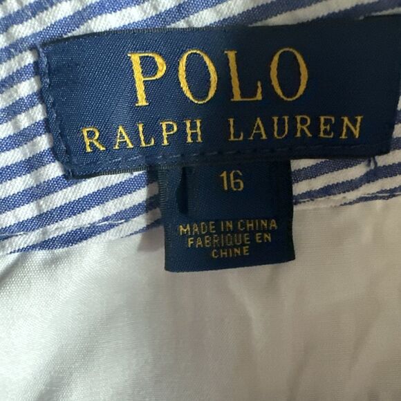 Boys Polo Ralph Lauren Blue Striped Seersucker Pants Size‎ 16 EUC - Picture 3 of 5